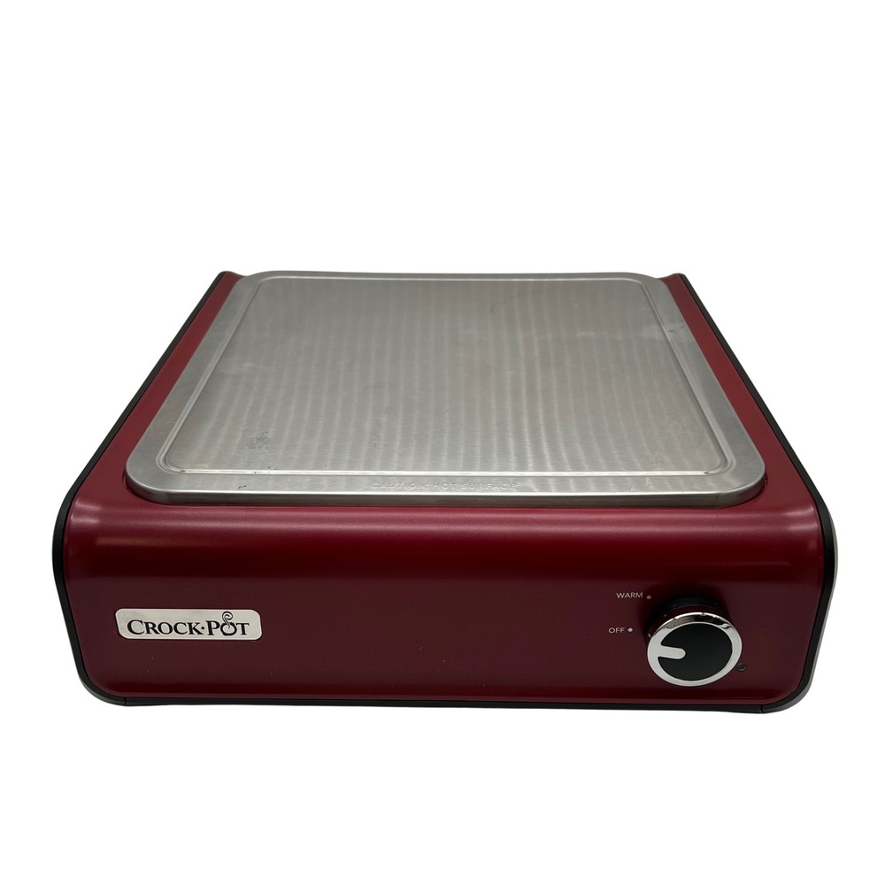 Crockpot Warming Tray‎ SCCPMD4-R Red Stainless Steel Food Warmer Buffet Server